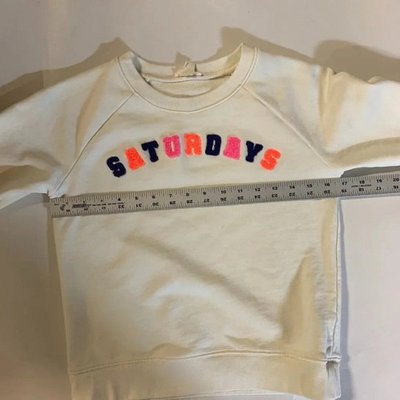 Crew cuts Girl's Saturdays Crew Neck Long Sleeve Cotton Sweatshirt Size L - Picture 10 of 12